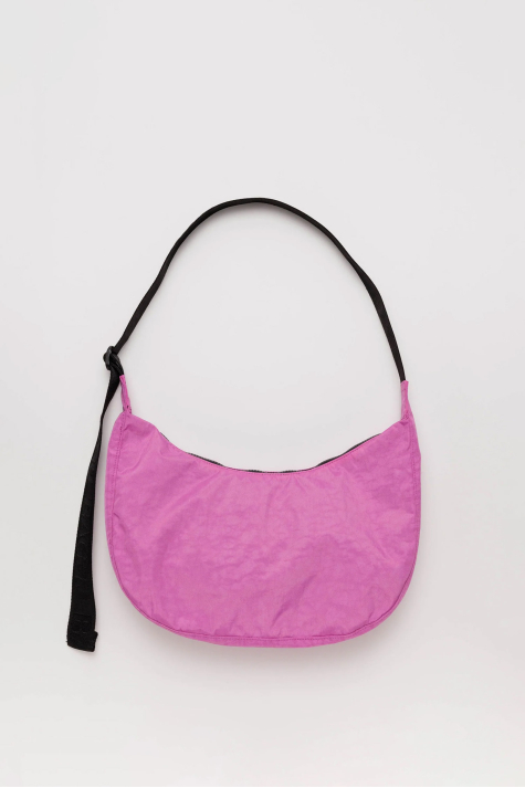Nylon Crescent Bag M, Extra Pink
