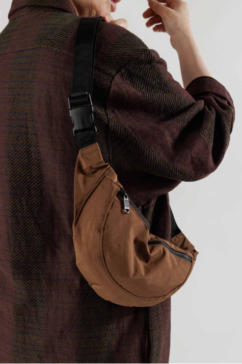 Crescent Fanny Pack, Brown