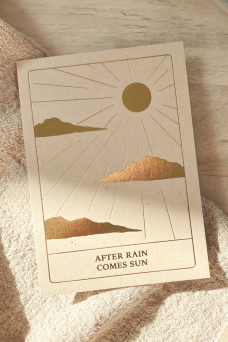 Postkarte, After Rain Comes Sun, Gold Edition