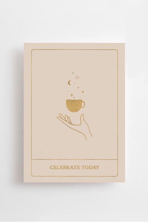 Postkarte, Celebrate Today, Gold Edition