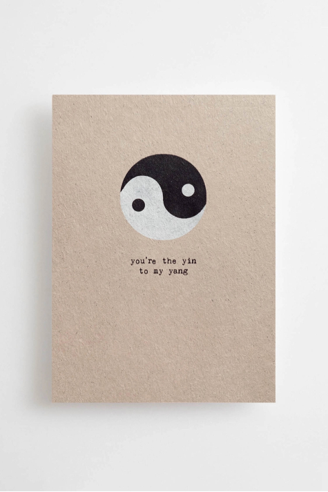 Postkarte, Youre The Yin To My Yang