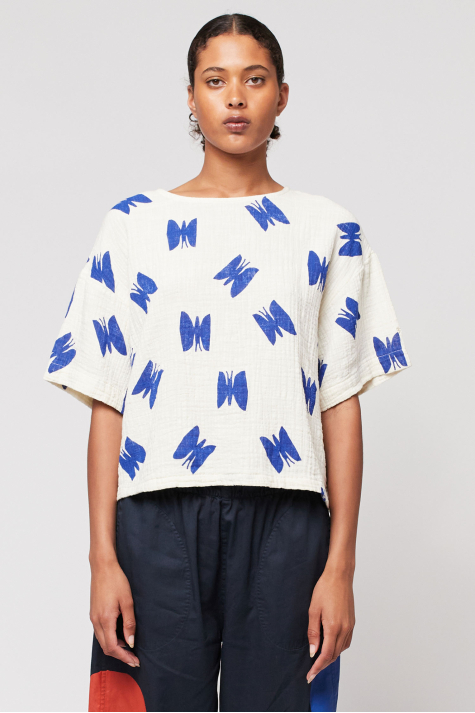 Cropped Blouse, Butterfly
