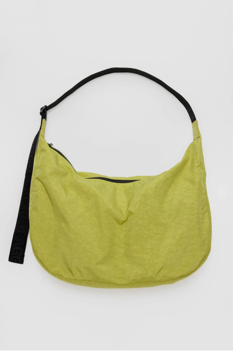 Nylon Crescent Bag L, Lemongrass