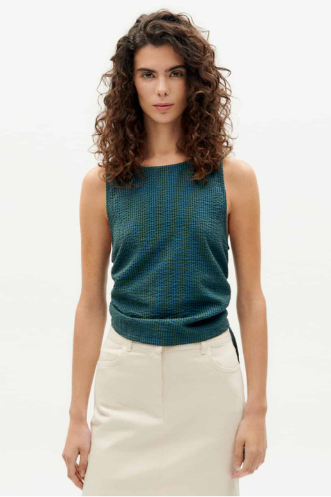 Florence Top, Bottle Green