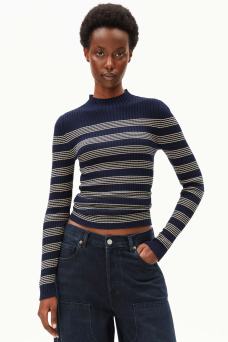 Alaania Turtle Stripe, Navy/Golden Hay