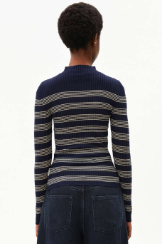 Alaania Turtle Stripe, Navy/Golden Hay