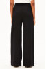 Basic Jersey Wide Leg Pants, Black