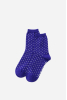 Crew Sock, Polka Dot Micro Blue