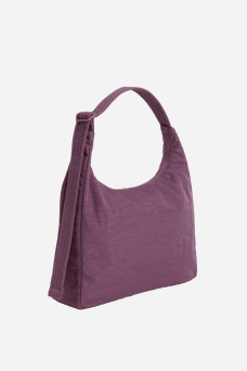 Nylon Shoulder Bag, Wild Plum