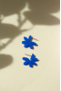 Flower Ear, Cobalt Blue
