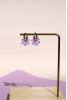 Flower Hoops, Purple