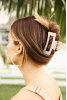 Amir Hair Claw Clip, Cream
