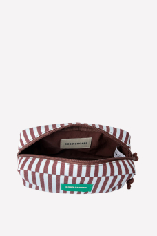 Striped Pouch, Light Blue