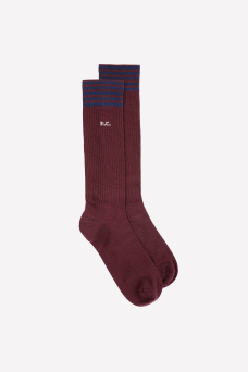 BC Socks, Burgundy Red