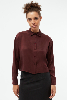 GB-Savannah Blouse, Wine Red