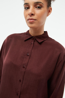 GB-Savannah Blouse, Wine Red