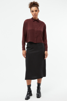 GB-Savannah Blouse, Wine Red