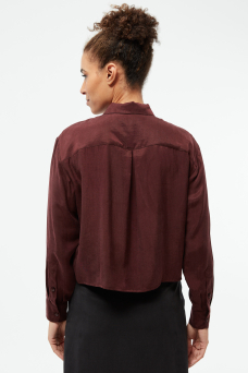 GB-Savannah Blouse, Wine Red