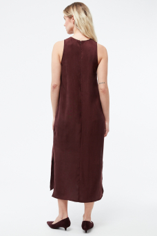 GB-Louise Dress, Wine Red