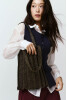New Shoulder Bag, Brown Glitter