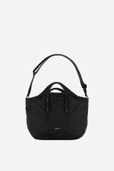 Grid Expandable Crossbody, Black