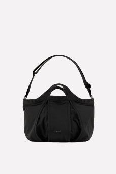 Grid Expandable Crossbody, Black