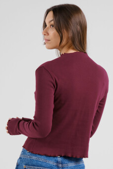 Ryd Rib Top, Fig Red