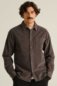 Varberg Cord Shirt, Rock Grey