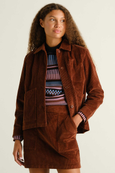 Majorna Cord Skirt, Cappuccino