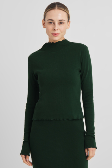 Ryd Rib Top, Dark Green