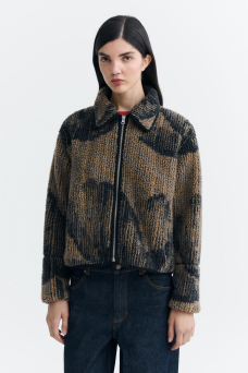 Kendra Jacquard Jacket, Brown
