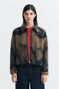 Kendra Jacquard Jacket, Brown