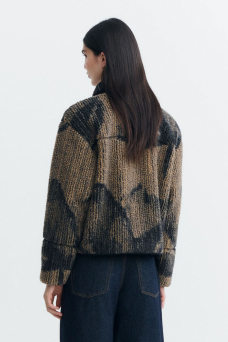 Kendra Jacquard Jacket, Brown