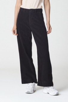 Lydia Jumbo Cord Pant, Black