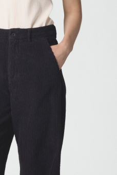 Lydia Jumbo Cord Pant, Black