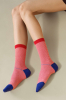 Multi Stripe Hiker Crew, Red