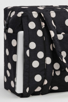 Cloud Carry On S, Black/Cream Polka Dot