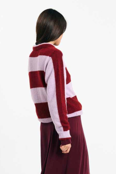 Babol Sweater, Stripes Brick