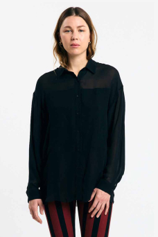 Samarra Shirt, Schiffon Black