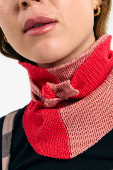 Alma Scarf, Bicolor Red