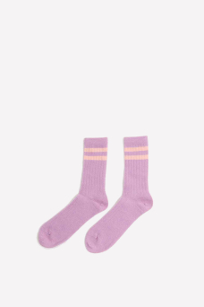 Vintage Wool Socks, Lilac