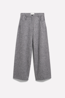Tweed Pant, Grey Mel.-Oatmilk