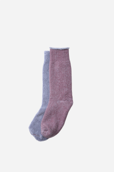 Reversible Socks, F.Purple/L.Blue