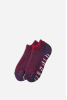 Pile Sockslipper, D.Blue/D.Red