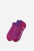 Pile Sockslipper, Pink/Blue