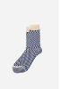 Checkerboard Socks, Blue