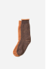 Reversible Socks, Black/L.Orange