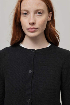 Mafalda Cardigan, Black Ardesia