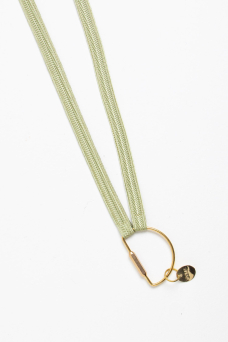 Keychain Clover, Halbrund Gold