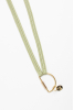 Keychain Clover, Halbrund Gold